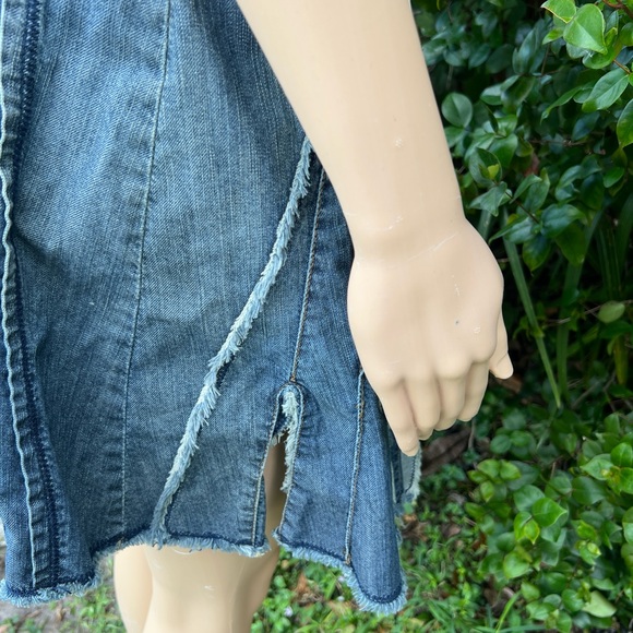 MING JEANS DISTRESSED DENIM SKIRT SIZE 4 - Picture 4 of 12